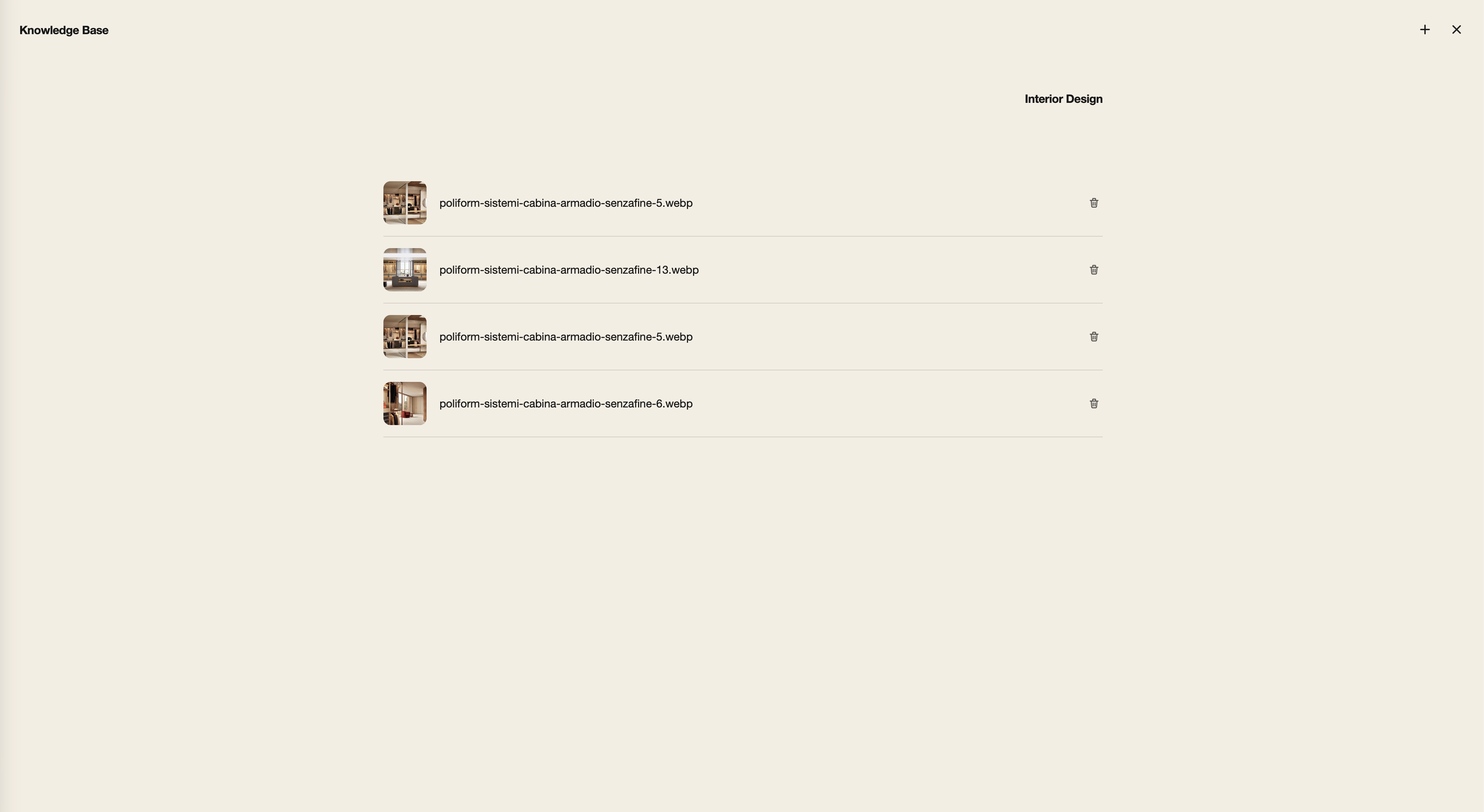 Vassi knowledge base interface
